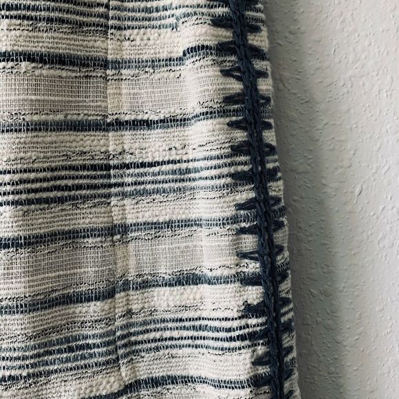 Tory Burch Nicole Cream Tweed Pleat Front Skirt - Picture 3 of 6